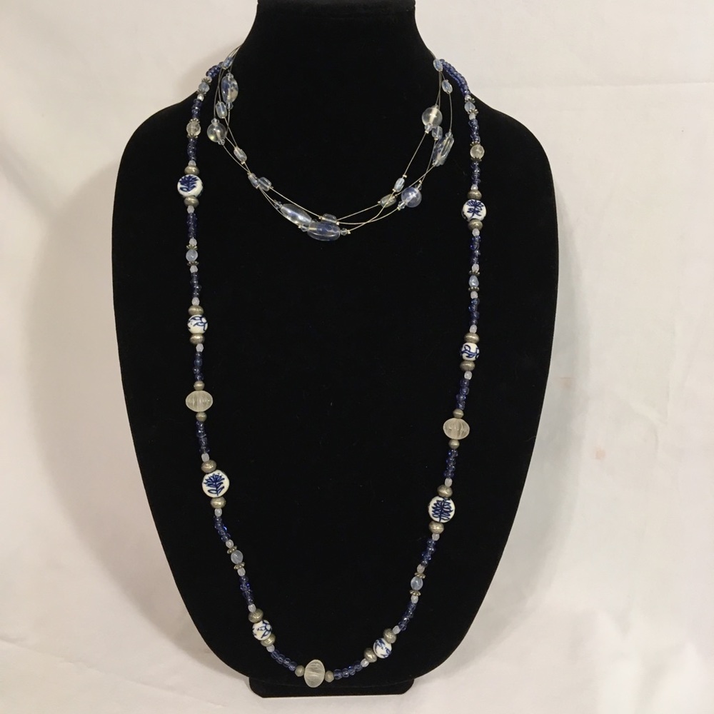 Pair of Blue Necklaces